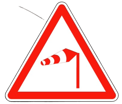 خطر الرياح الجانبية