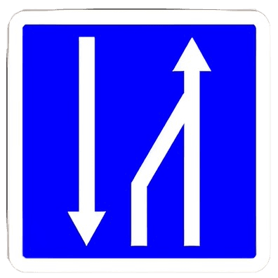 نهاية المسلك المخصص للتجاوز