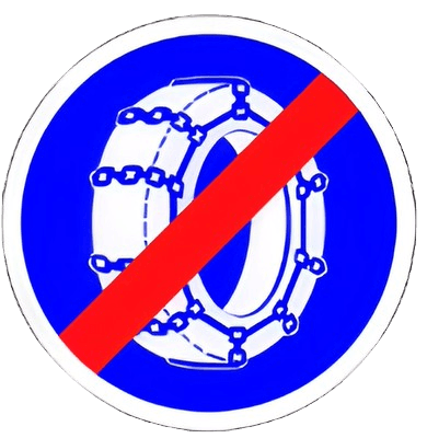 نهاية إجبارية وضع سلاسل الثلوج