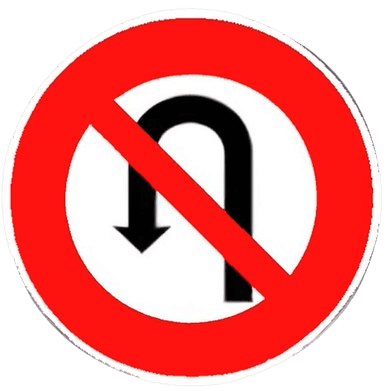 ممنوع القيام بنصف دورة