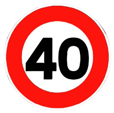 تحديد السرعة ف 40 كلم/ساعة