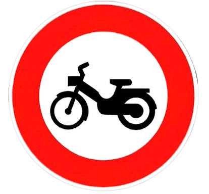 ولوج ممنوع على الدراجات بمحرك
