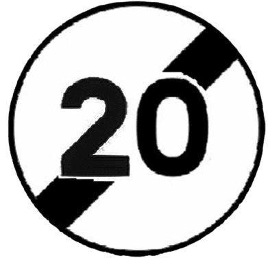 نهاية تحديد السرعة ف 20كلم/ساعة