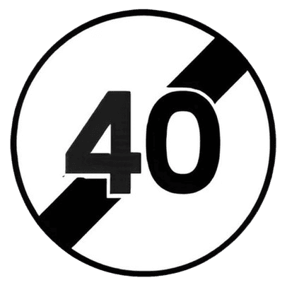 نهاية تحديد السرعة ف 40كلم/ساعة