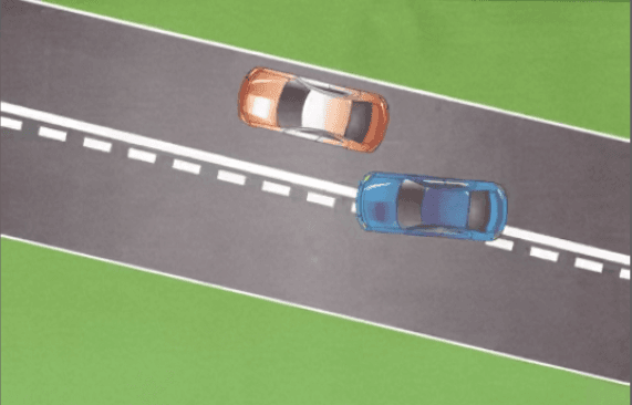 خط متصل من جهة اليمين